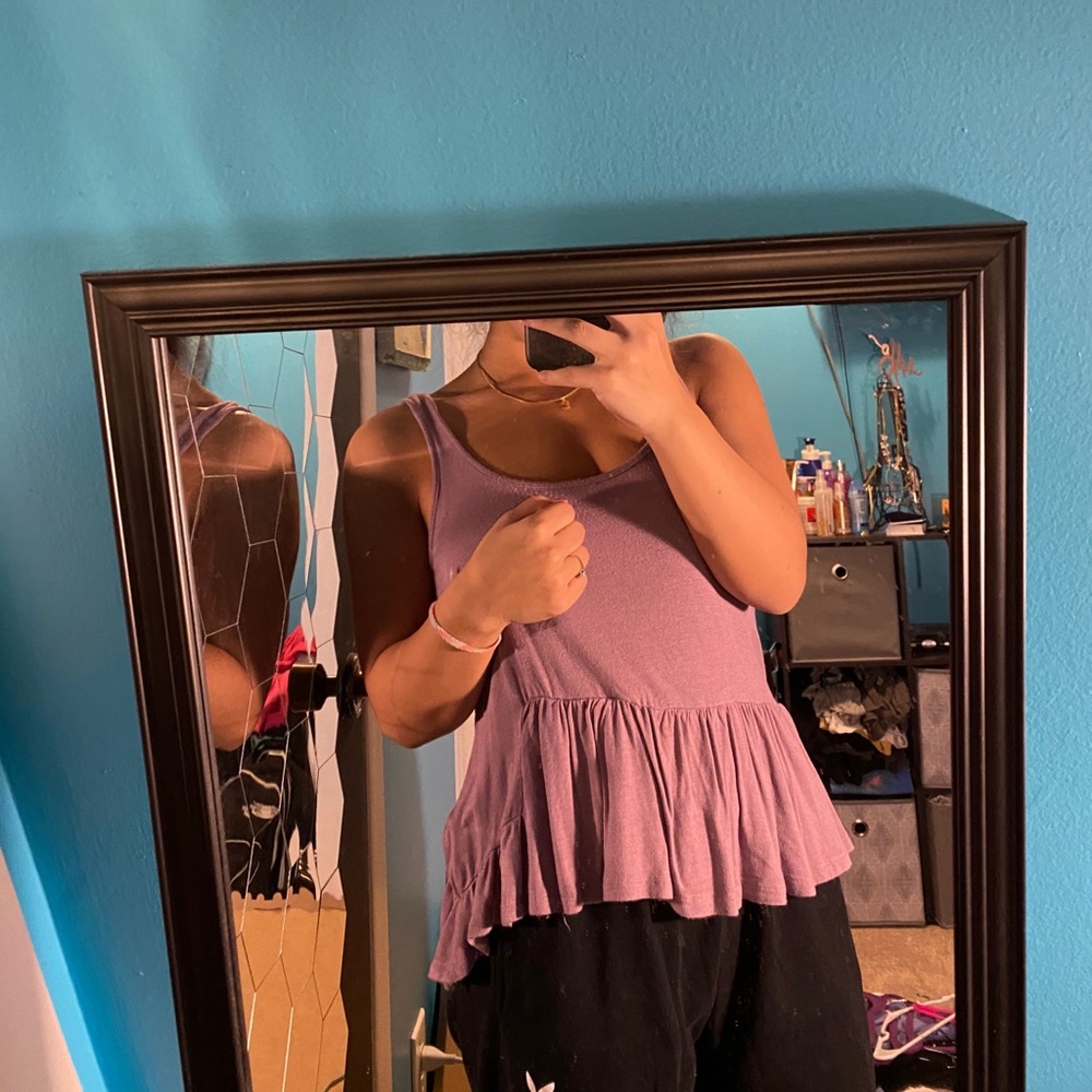 Ruffle tank top